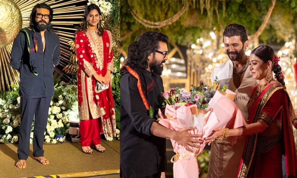 রাশমিকার বিয়ের অনুষ্ঠানে খালি পায়ে হাজির রাম চরণ